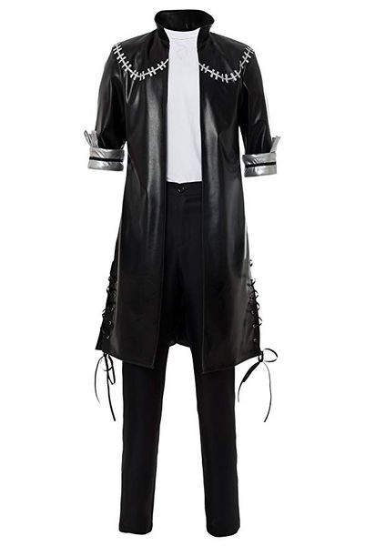 

my hero academia dabi cosplay costume leather outfit uniform, Black