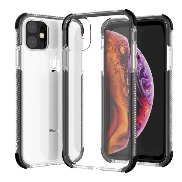 

slim armor corners shockproof soft tpu phone protection cases for iphone 11 pro max samsung s10 s9 note10