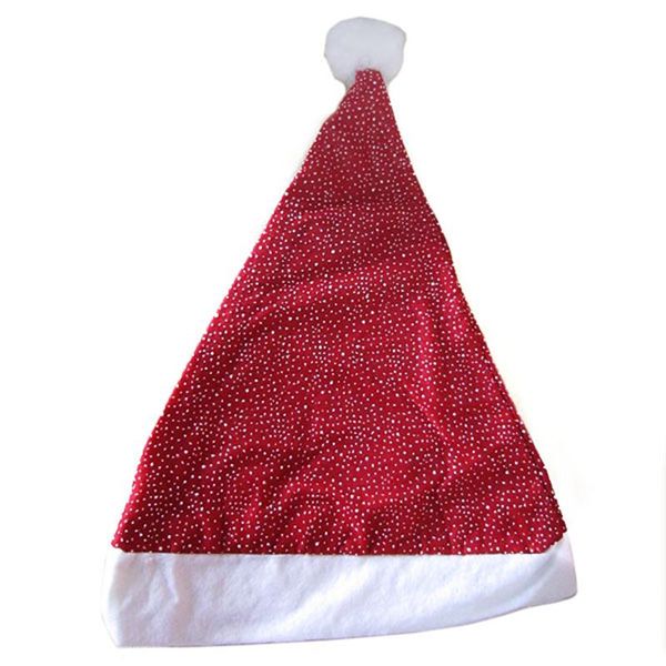 

christmas decoration lovely christmas hat with snow pattern (red