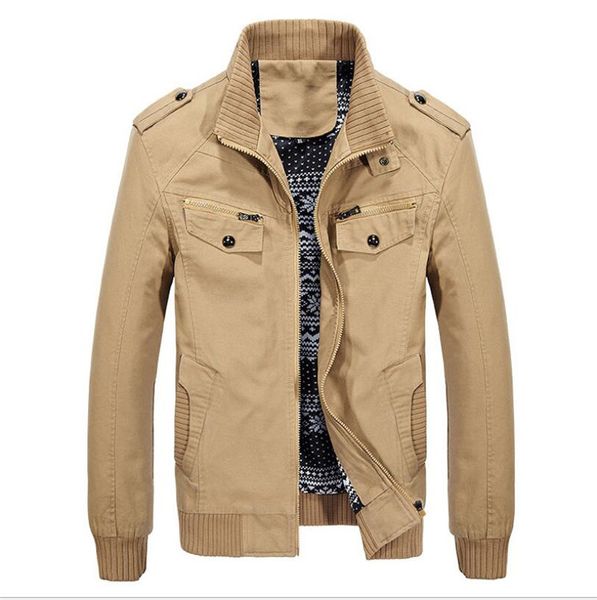 

дизайнерские мужские молния fly куртки стенд воротник твердый мужской карманный военная куртка homme мода плюс размер топы, Black;brown