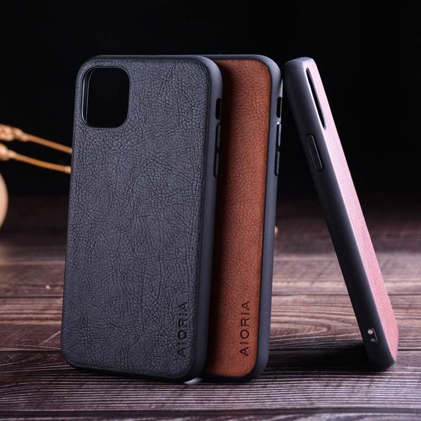 

Чехол для iphone 11 про макс Vintage кожа личи кожи силикона для iPhone 11 Коке Капа