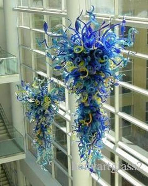 

100% mouth blown borosilicate energy saving murano glass modern pendant light european stair hand blown glass chandelier lighting