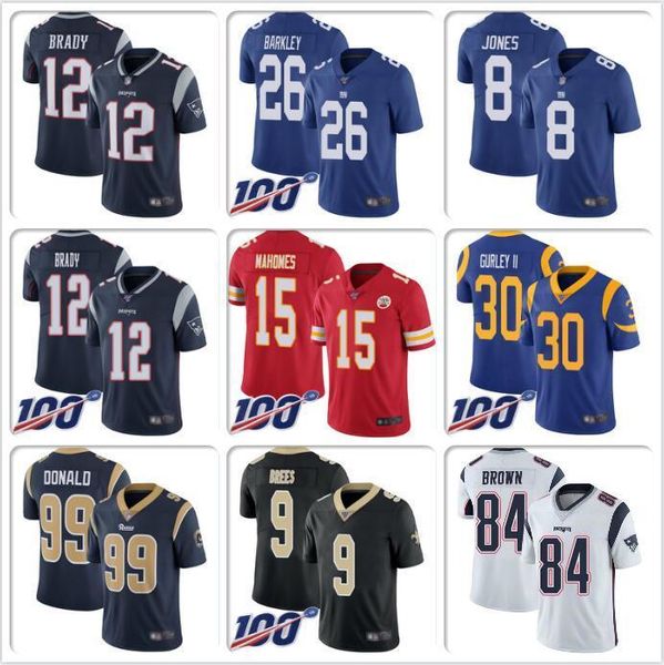 

Men youth aquon barkley ny giant jer ey daniel jone eli manning drew bree patrick mahome tom brady jared goff football jer ey color, White