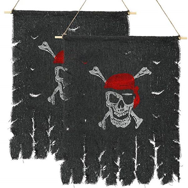 

47 * 51 см ретро череп скрещенные кости пиратский флаг старинные ткани веселые роджер флаги украшения партии место проведения фестивали хэлл