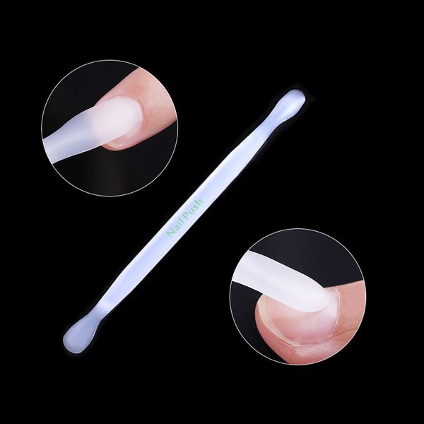 

2 pcs double sided cuticle pusher trimmer remover for nail finger dead skin removers pusher nail art manicure pedicure care tool