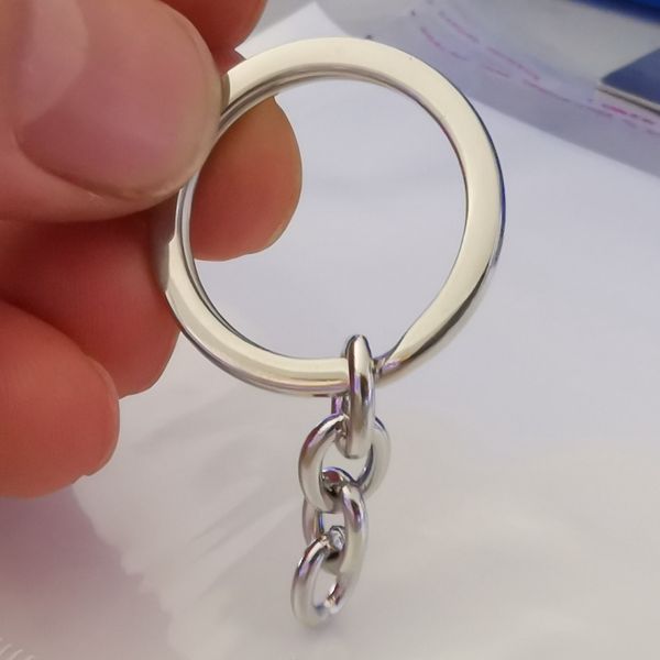 

gnayy 5pcs lot in bulk stainless steel silver key chain keyring good quality for mens women jewelry accessories, Slivery;golden