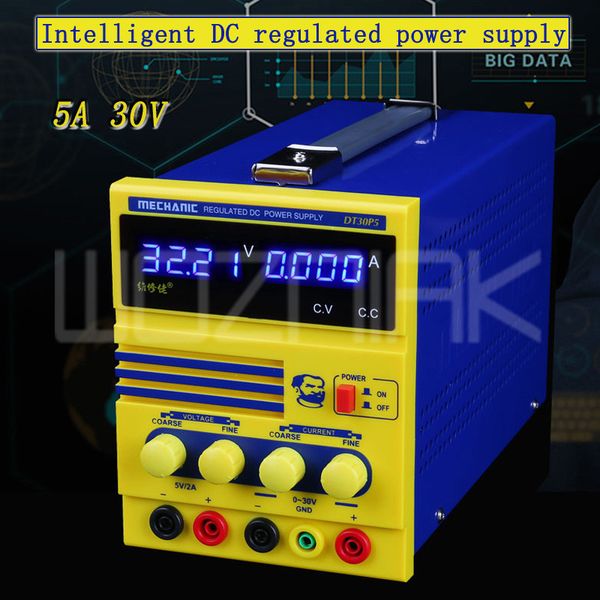 

mechanic dt30p5 intelligent dc power supply 4 digit display mobile phone notebook repair power supply 30v5a