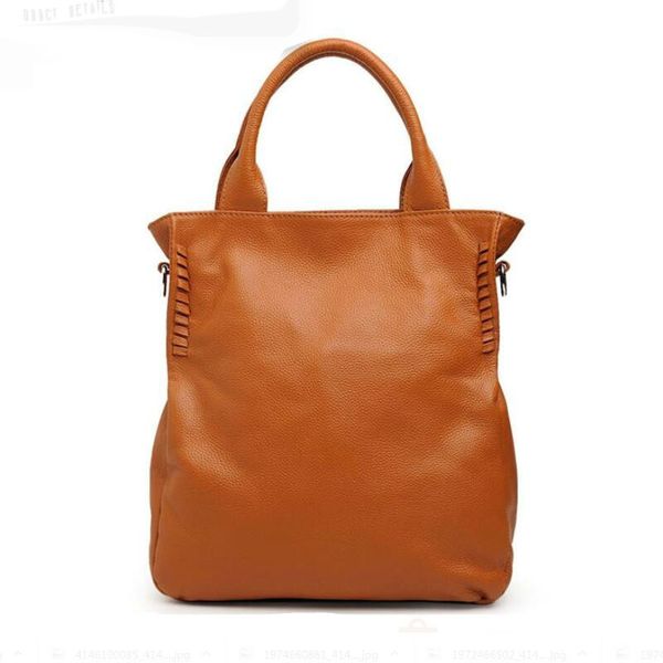 

large capacity women handle bags genuine leather tote big woman messenger bag ladies handbag mq35