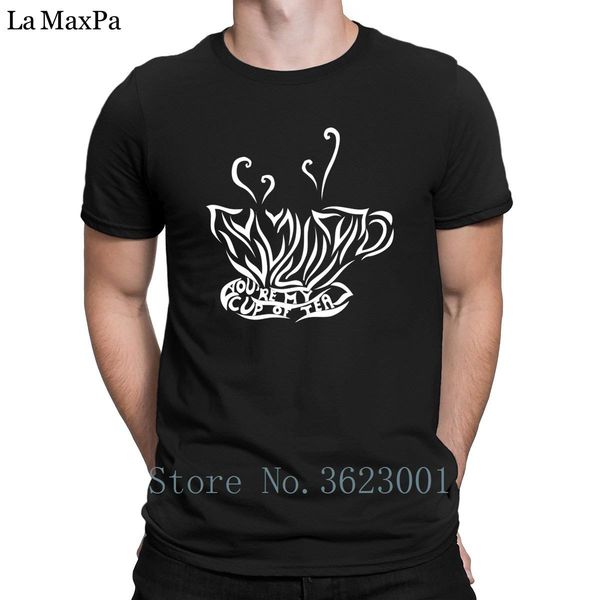 

создать хлопок простые мужские футболки ты моя чашка чая tshirt quirky лето мужская майка great футболка человек top tee письмо, White;black