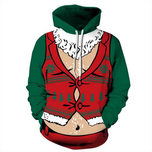 

streetwear hoodies moletom harajuku couple coat autumn winter clothes 2019 3d print christmas hoody sweatshirt, Black