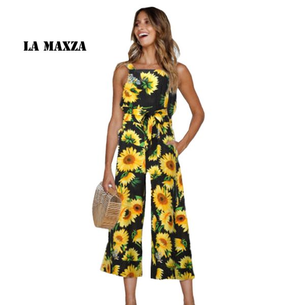 

print playsuits and jumpsuits loose bodies ladies casual overall, Black;white