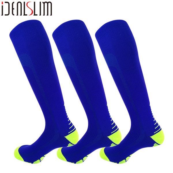 

idealslim 3 pairs compression calf sleeve calf shin supports running socks cycling socks for women men hiking yoga, Black