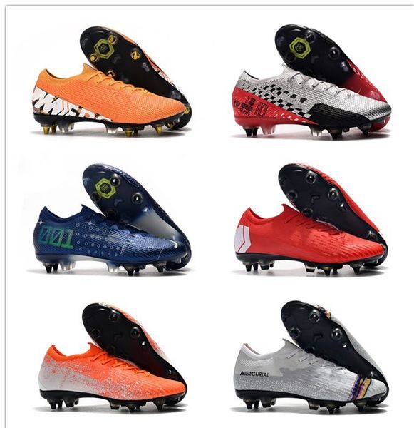 

mens spikes sg football boots mercurial superfly vi acc cr7 soccer cleats cristiano ronaldo football shoes high neymar jr soccer boots