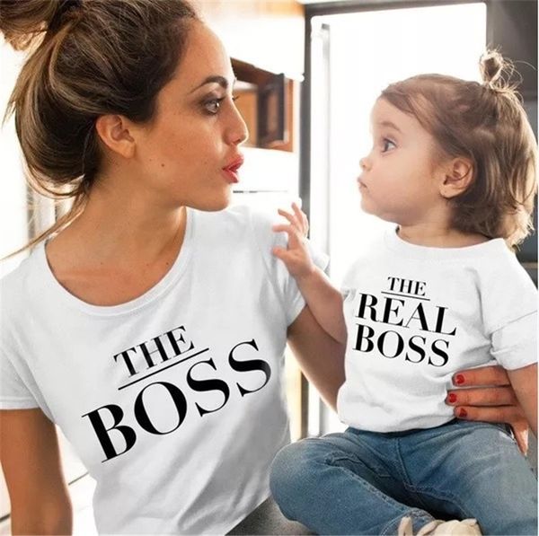 

Summer Letter Printed Parent Clothing Crew Neck Sports Tshirts Short Sleeve Tops Fashion Casual Apparel