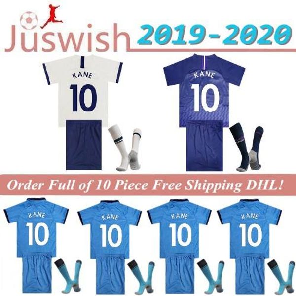 

tottenhames kane soccer jersey spurs 2019 2020 lucas jerseys eriksen dele son 19 20 kids boy sset football shirt kit ndombele uniforms sock, Black