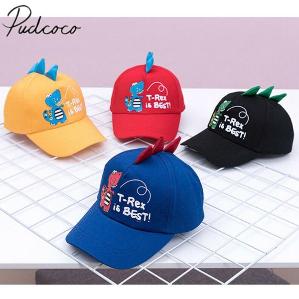 

pudcoco baby accessories infant kid baby boy girl hat toddler kids baseball hat cap summer sun 3d dinosaur cap 2-8 year, Yellow
