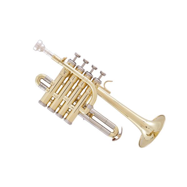 

us bach b piccolo trumpet silvering trompeta three tone trumpete monel piston with durable mouthpiece gloves box