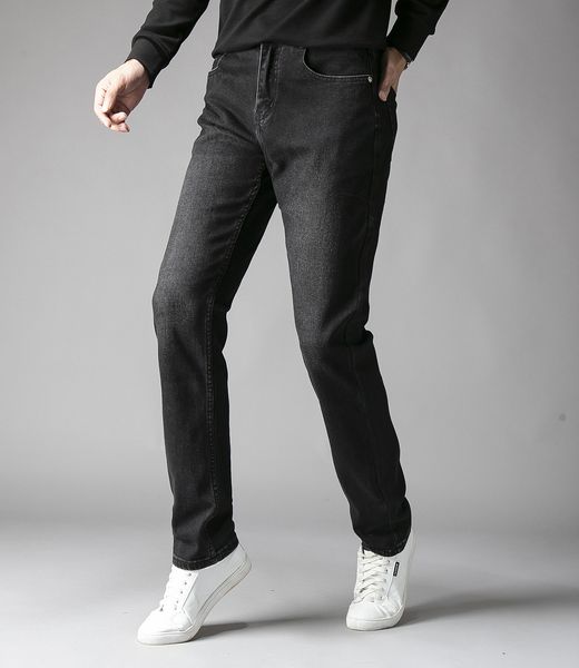 

shakes 2019 осень man jeans мужчина и straight стиральная мужской pantsbfd13, Black