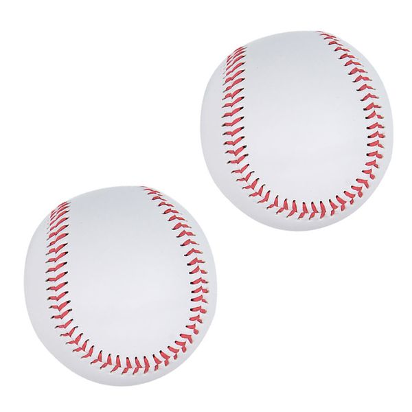 

2pcs 9 inch universal handmade baseballs pu hard and soft baseball balls softball ball training exercise baseball balls