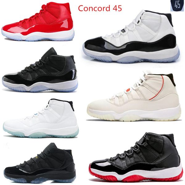 

platinum tint concord 45 23 basketball shoes 11 gamma blue midnight navy gym red men women space jam sports shoes sneakers jumpman 11s