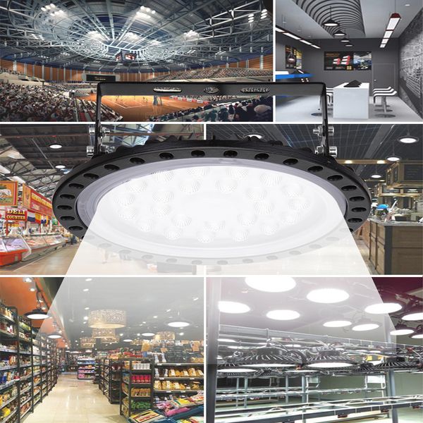 

100W Ultrathin UFO LED High Bay Lights Industry Light Hall Lamp Mining Ceiling Lights Workshop Lighting