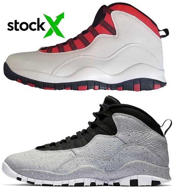 

10 10s for cement westbrook basketball shoes blue cool grey red chicago men trainers shoes classic sneakers size us 8-13