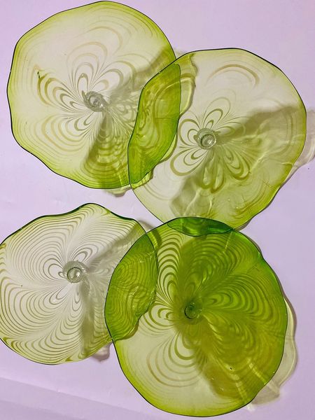 

round decorative glass plate wall art wedding wall decorative lighting plates elegance glass craft wall chandelier