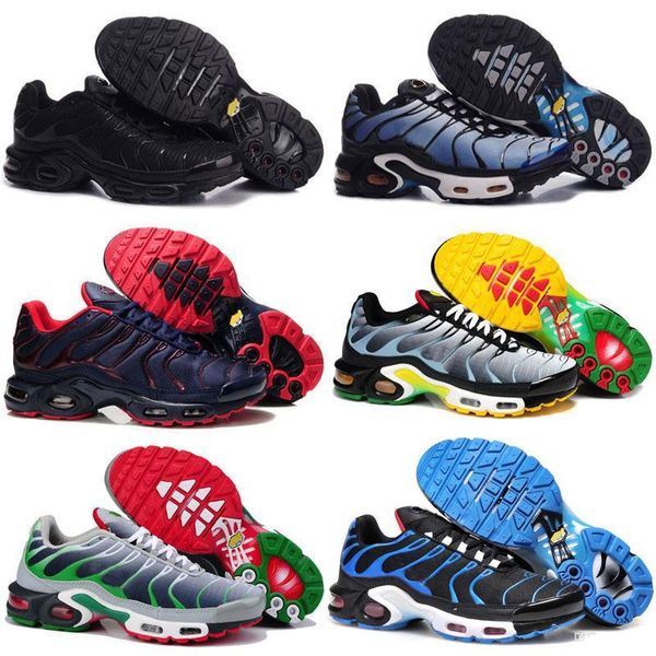 

2019 new mens sports tn running shoes tn plus fashion comfort gym barefoot walking training sporting shoes sneakers chaussures size 40-45