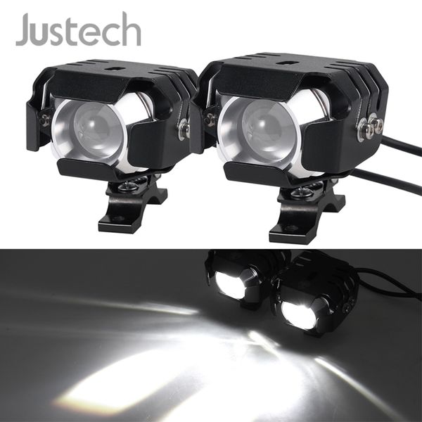 

justech 2x 20w мотоцикл фар led противотуманные фары точечные лампы выключатель для 12v 80v автомобиль мотоцикл велосипед автомобиль грузово