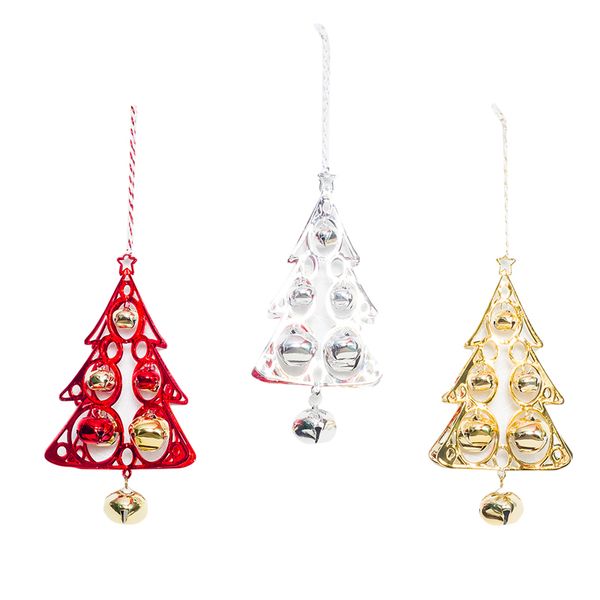 

christmas tree ball new xmas sliver gold res tree shaped bell christmas decoration ornament decoration