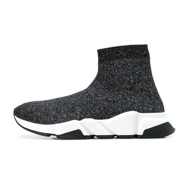 

speed trainer socks shoes for men women triple black white red casual shoes fashion designer sneakers ankle boot long shoes