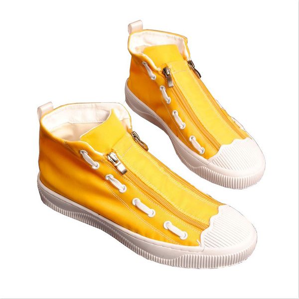 

2019 trendy male street hip hop shell high sneakers luxury casual shoes men boots fashion spring autumn flat shoes, Black