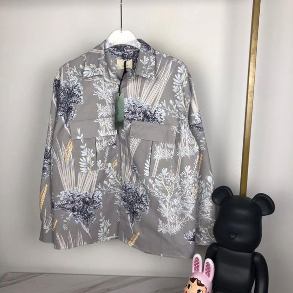 

2019 лучшая версия fg 6th коллекция женщины мужчины цветы printed женщины мужчины повседневная рубашка hiphop крупногабаритные рубашки и пид, White;black