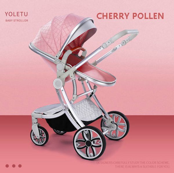 

newborn baby stroller can sit reclining lightweight folding child high landscape stroller baby eggshell