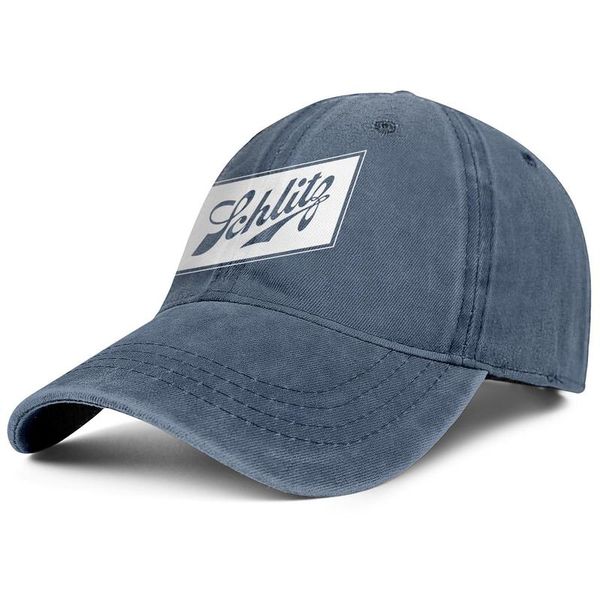 

schlitz beer malt liquor denim baseball cap custom blank personalized uniquel hats plaid printing white marble vintage old flag, Blue;gray