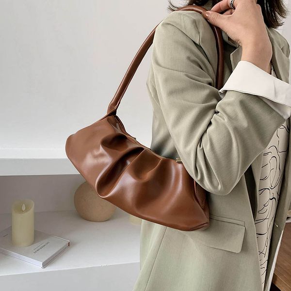 

сплошной цвет искусственная кожа облако сумки на ремне для женщин 2020 модные сумки женские путешествия роскошные сумки для рук тотализаторы