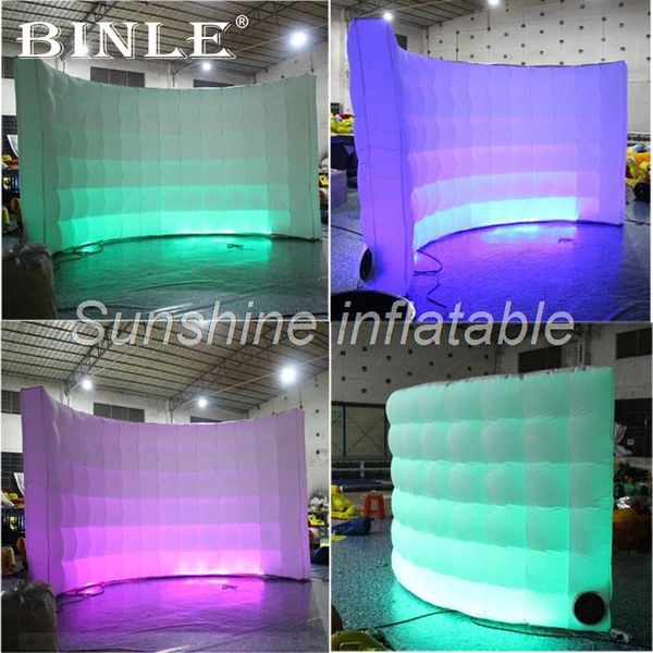

3m inflatable led wall inflatable p booth wall party backdrops for wedding and events