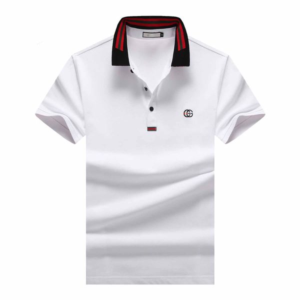 

luxury мужские полосатые рубашки поло футболки роскошный красный полосатый отворотом короткий рукав мужской высокой уличной моды поло футбол, Black;brown