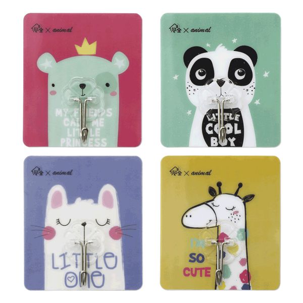 

hook strong adhesive wall wall-mounted hook hangers load-bearing suction cup hook kitchen hole-seamless stickers