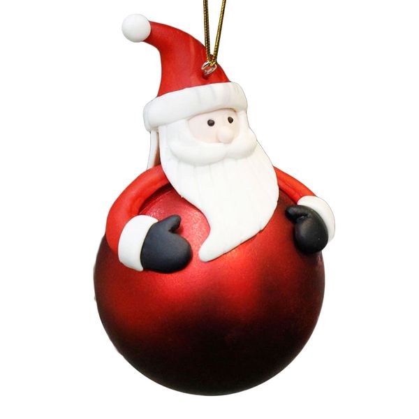 

christmas tree soft pottery hanging ball bear santa claus party decor cartoon