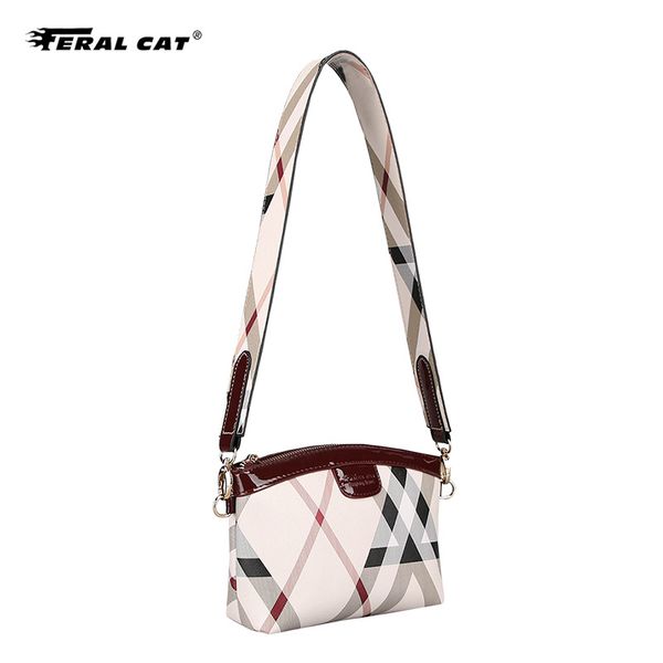 

feral cat bag female 2020 new leather handbags shoulder bags korean zipper small messenger handbag