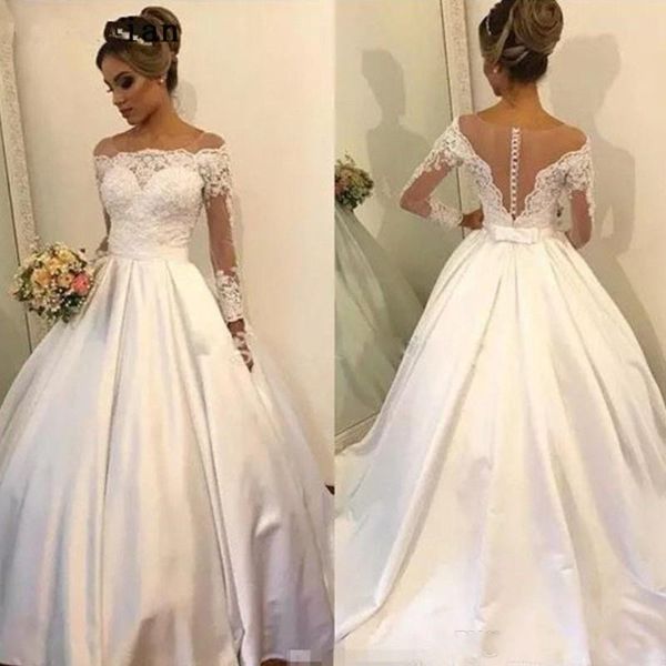 Plus Size Ball Gown Wedding Dresses Vestido De Noiva Off Shoulder