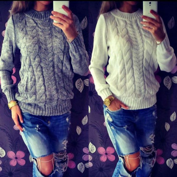 

fashion long sleeve loose sweater autumn winter women knitted pullovers cardigan coat jacket outwear casual new, White;black