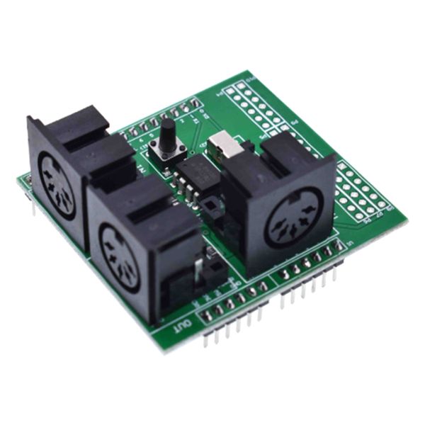 

midi shield serial port to midi module board for kits