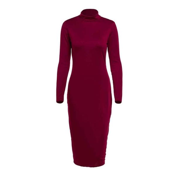 

bodycon attractive party slim fit daily casual elegant women dress long sleeve solid turtle neck charming winter shopping, Black;gray