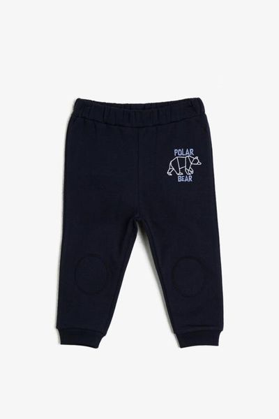 

koton kids navy blue male baby sweatpants, Black;blue