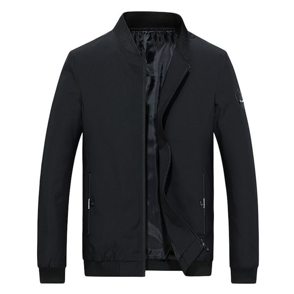 

casacas para hombre осень зима повседневная мода чистый цвет куртки молния outwear пальто верхняя jaqueta veste homme мужчина для, Black;brown