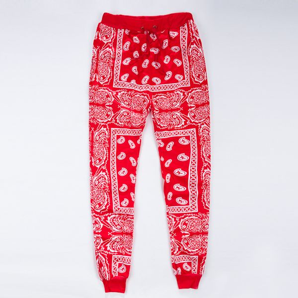 

оптовая продажа-мужские бегуны тренировочные брюки swag pantalones hombre красный синий бандана бегуны мужские брюки хип-хоп женские брюки у, Black