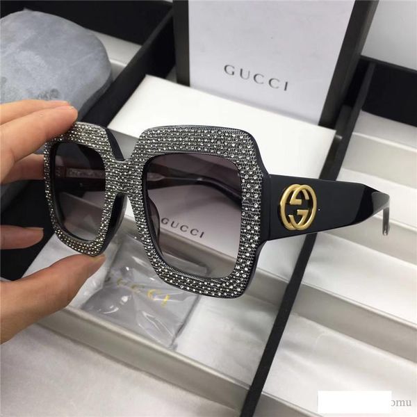 

popular sunglasses women designer 0048s square summer style full frame uv protection mixed color come with box su, White;black