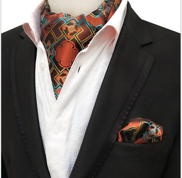 

men's dacron scarf retro men's scarf suit, Blue;purple